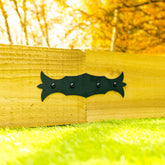 Vintage-Style Straight Flat Decorative Railway Sleeper Brackets (Pack of 4)